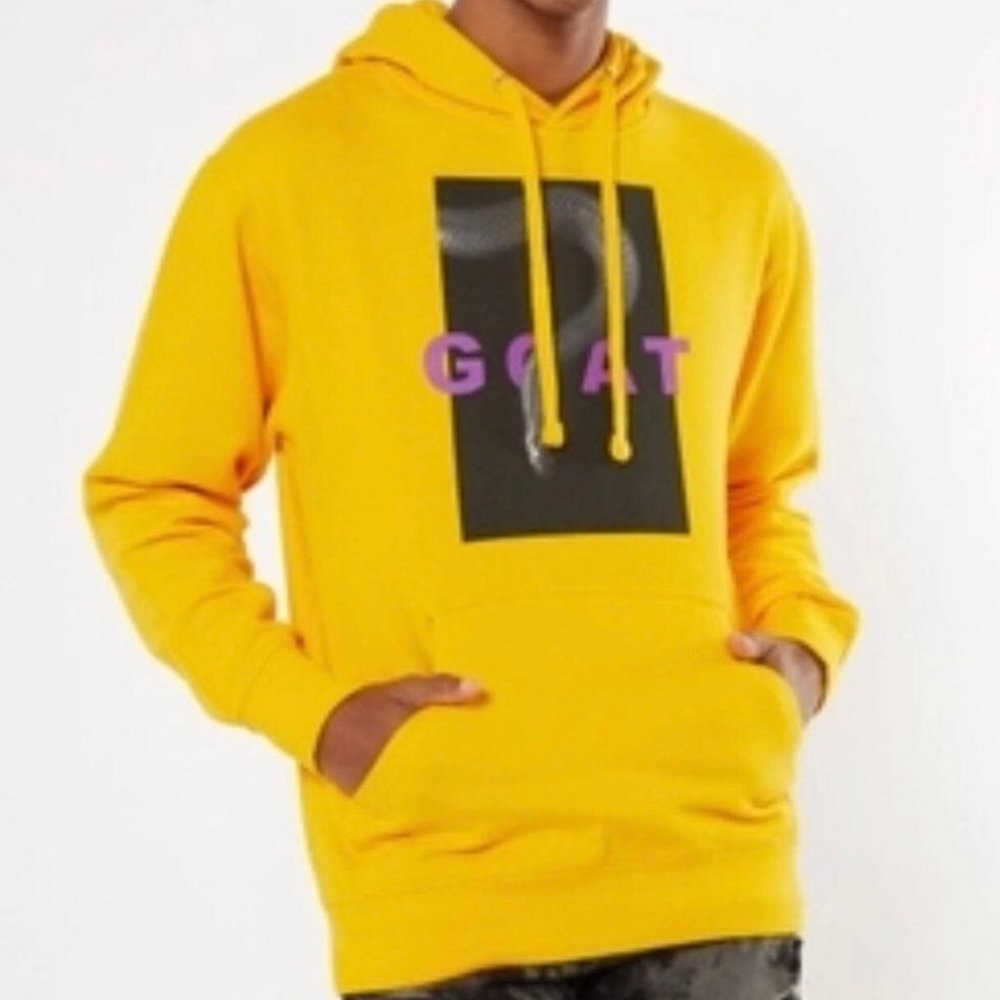 NEW BLACK MAMBA GOAT YELLOW HOODIE
